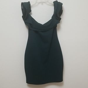 Mind code green wiggle dress